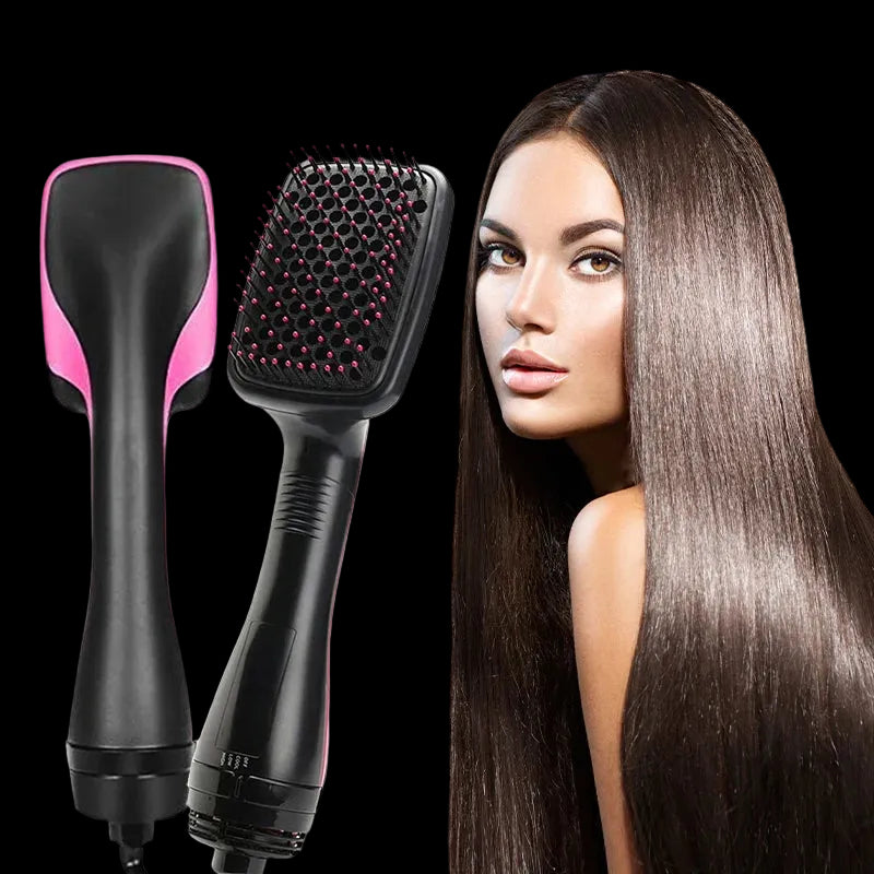 3-In-1 Hot Air Brush, One-Step Hair Dryer, Curling Brush, Straightener, Comb, Multi-Functional Hair Dryer Wonder